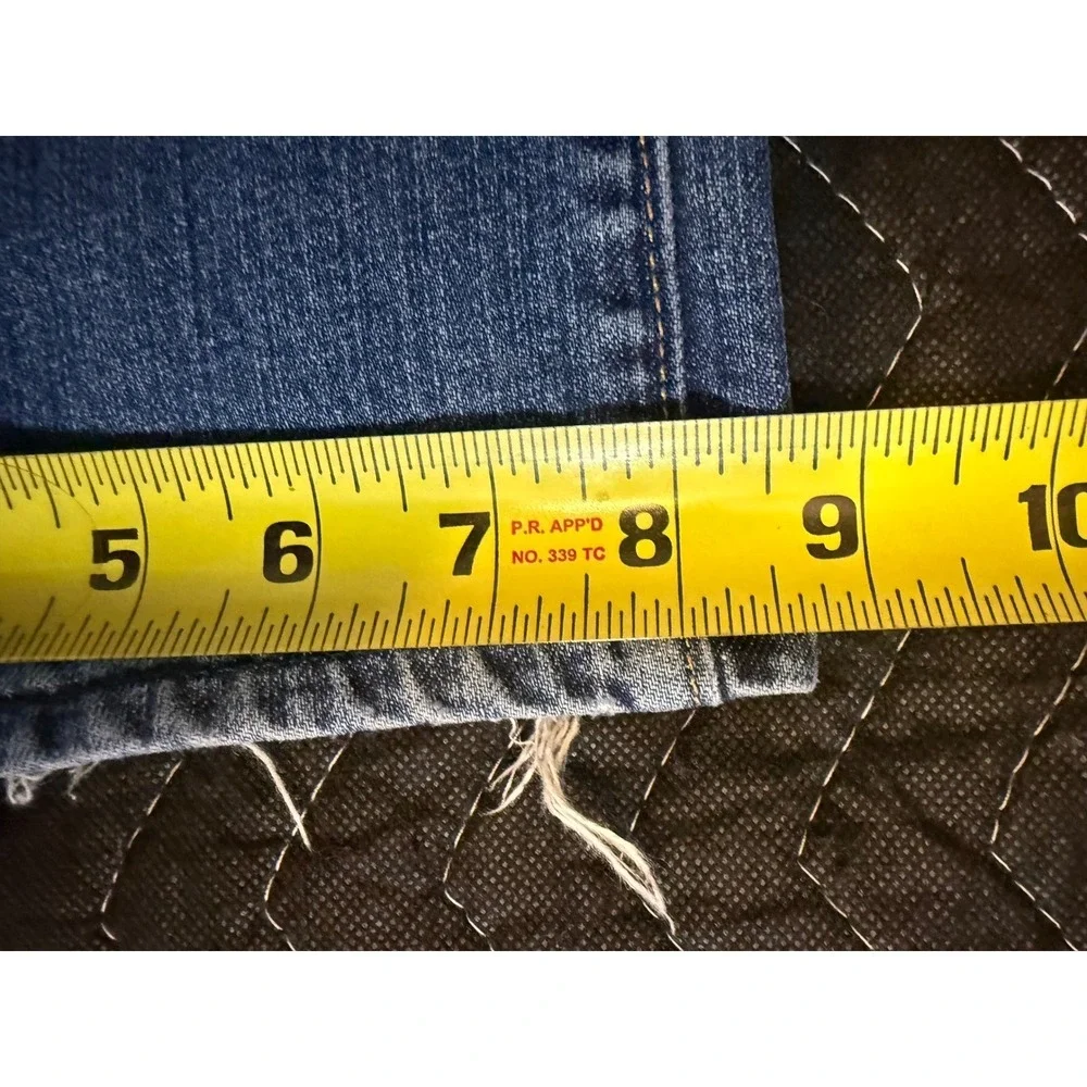 Gap 1969 Boot Cut Jeans Women's Size 12A Blue Stretch Denim Medium Wash Frayed